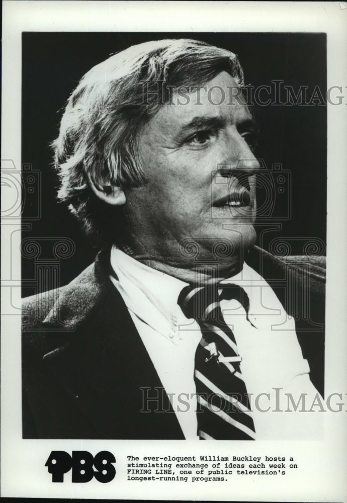 Press Photo Host William Buckley - cvb73288 - Historic Images