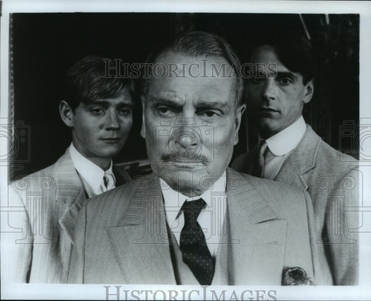Press Photo Home and Abroad- Anthony Andrews, Jeremy Irons & Laurence Olivier - Historic Images
