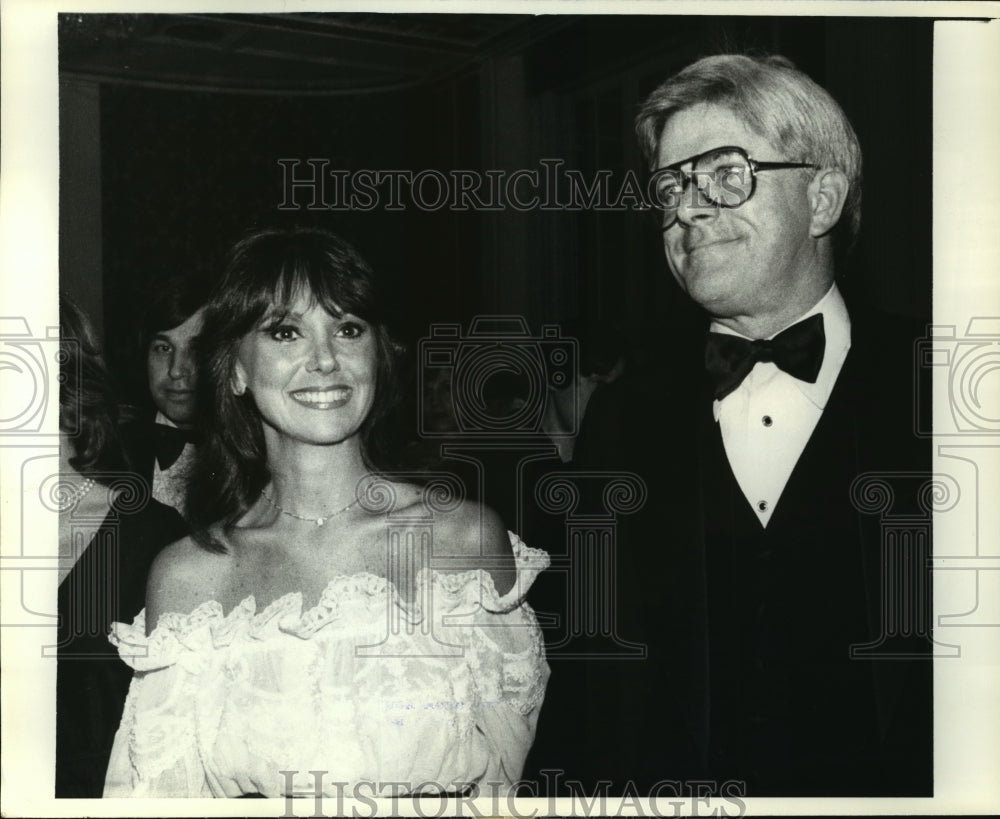 1981 Press Photo New York Marlo Thomas and her husband Phil Donahue - Historic Images