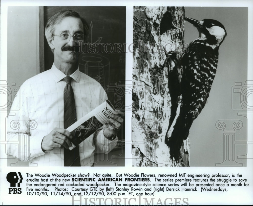 Press Photo Scientific American Frontiers-host Woodie Flowers - Historic Images