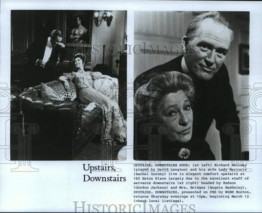 Press Photo David Langton, Rachel Gurney, Gordon Jackson & Angela Baddeley - Historic Images