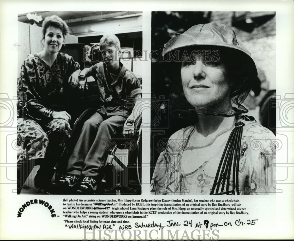Press Photo Lynn Redgrave & Jordan Marder in Walking on Air - Historic Images