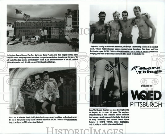 Press Photo The Shore Things scenes produced by WQED Pittsburgh - Historic Images