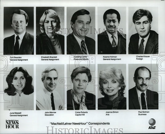 Press Photo MacNeil/Lehrer News Hour Correspondents - Historic Images