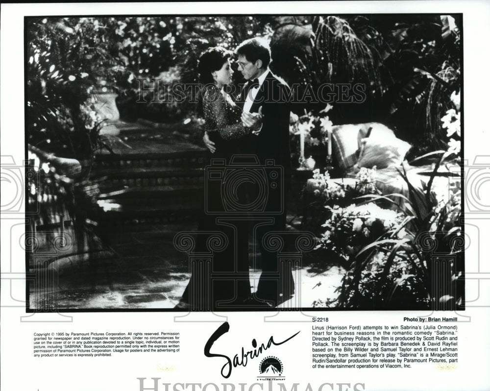 1995, Harrison Ford and Julia Ormond in Sabrina - cvb73786 - Historic Images