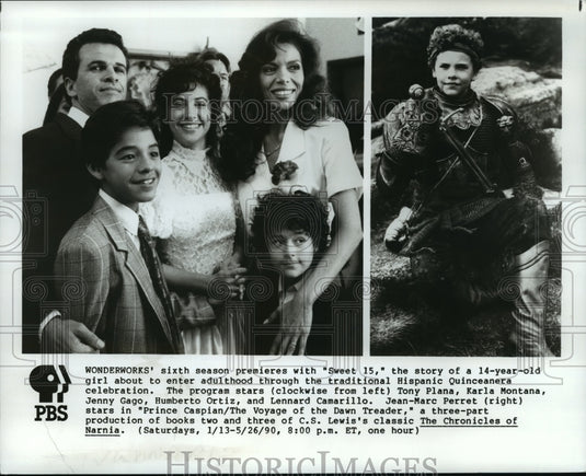 Press Photo Tony Plana and Karla Montana in Sweet 15 - Historic Images