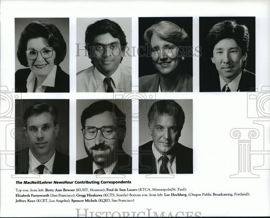Press Photo The MacNeill/Lerher NewsHour Contributing Correspondents - Historic Images