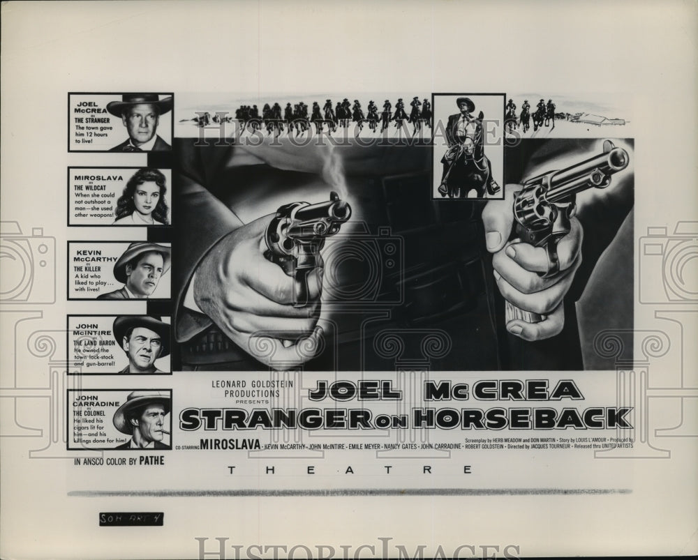 Press Photo United Artists presents Stranger on Horseback with Joel McCrea - Historic Images