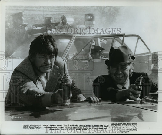 Press Photo Charles Bronson and Martin Balsam in The Stone Killer - Historic Images