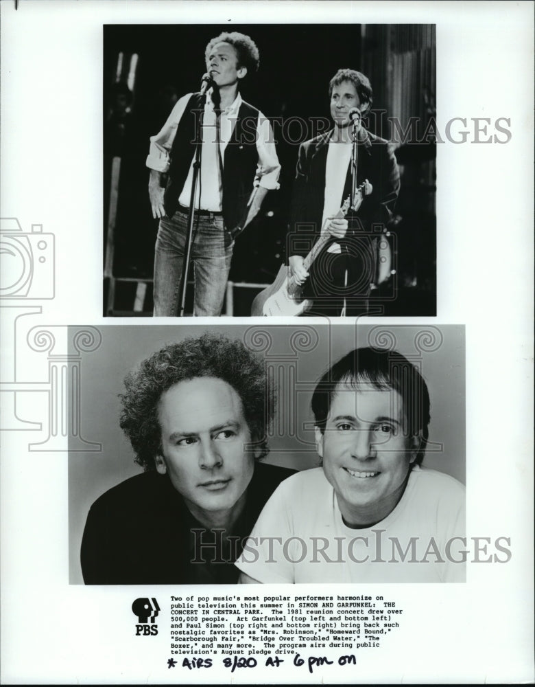 Press Photo Simon and Garfunkel: The Concert in Central Park - Historic Images