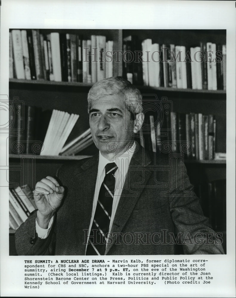 Press Photo Marvin Kalb-The Summit: A nuclear age drama - Historic Images