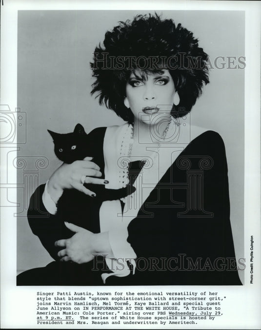 Press Photo Patti Austin on "A Tribute To American Music: Cole Porter." - Historic Images