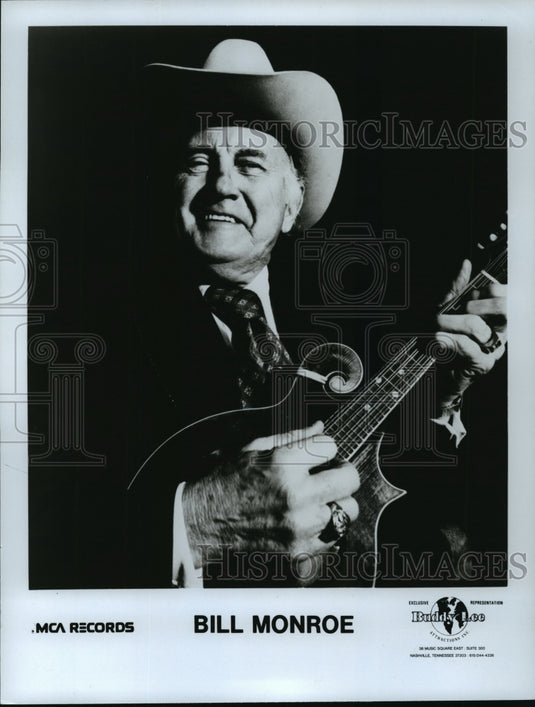 1966 Press Photo Bill Monroe - MCA Records - Historic Images