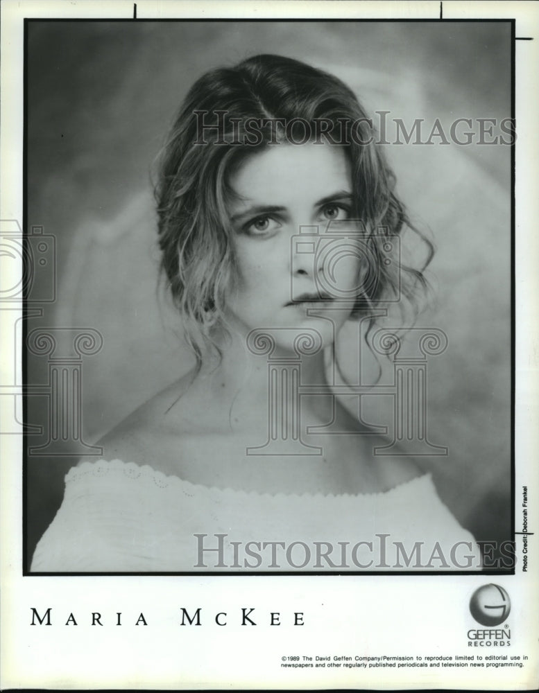 1989 Press Photo Maria McKee - Historic Images