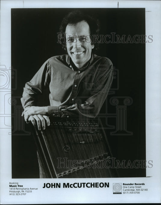 1987 Press Photo John McCutcheon - Historic Images