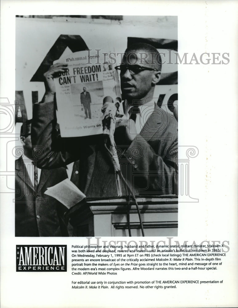 Press Photo The American Experience-Malcolm X:Make It Plain - Historic Images