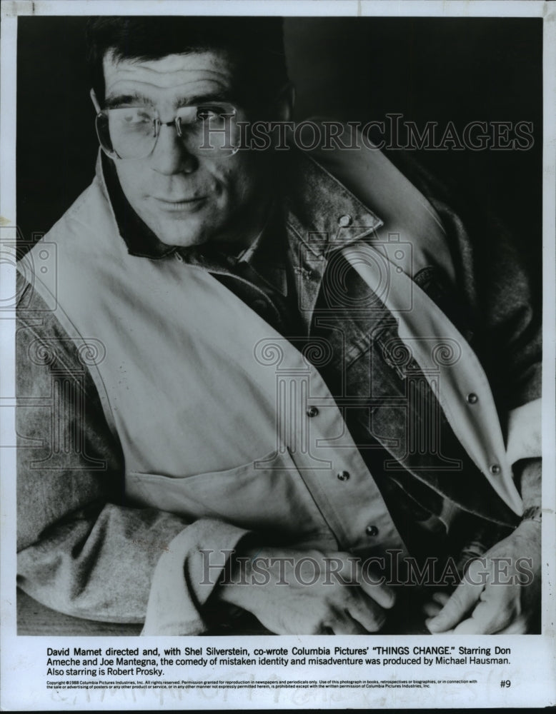 1988 Press Photo David Mamet-Things Change director - Historic Images