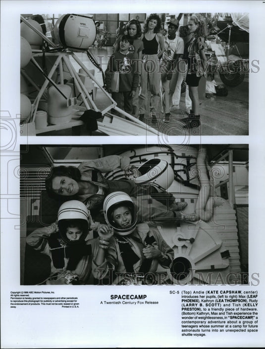 1986 Press Photo Spacecamp a contemporary adventure about a group of teenagers. - Historic Images