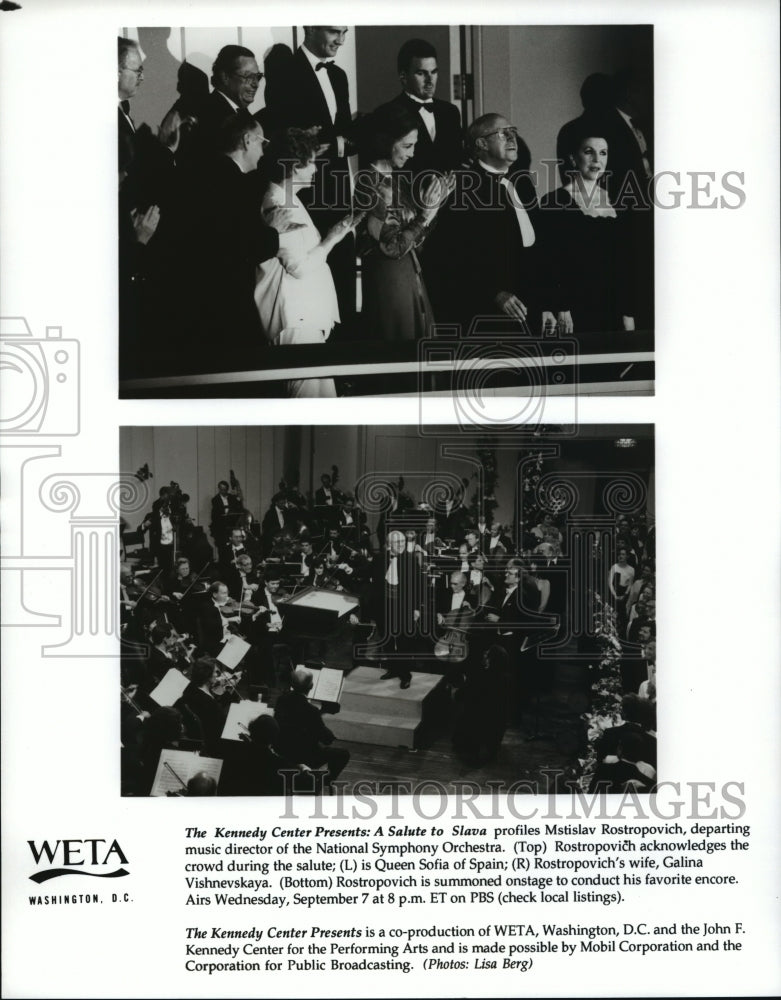 Press Photo The Kennedy Center presents a Salute to Slava - Historic Images