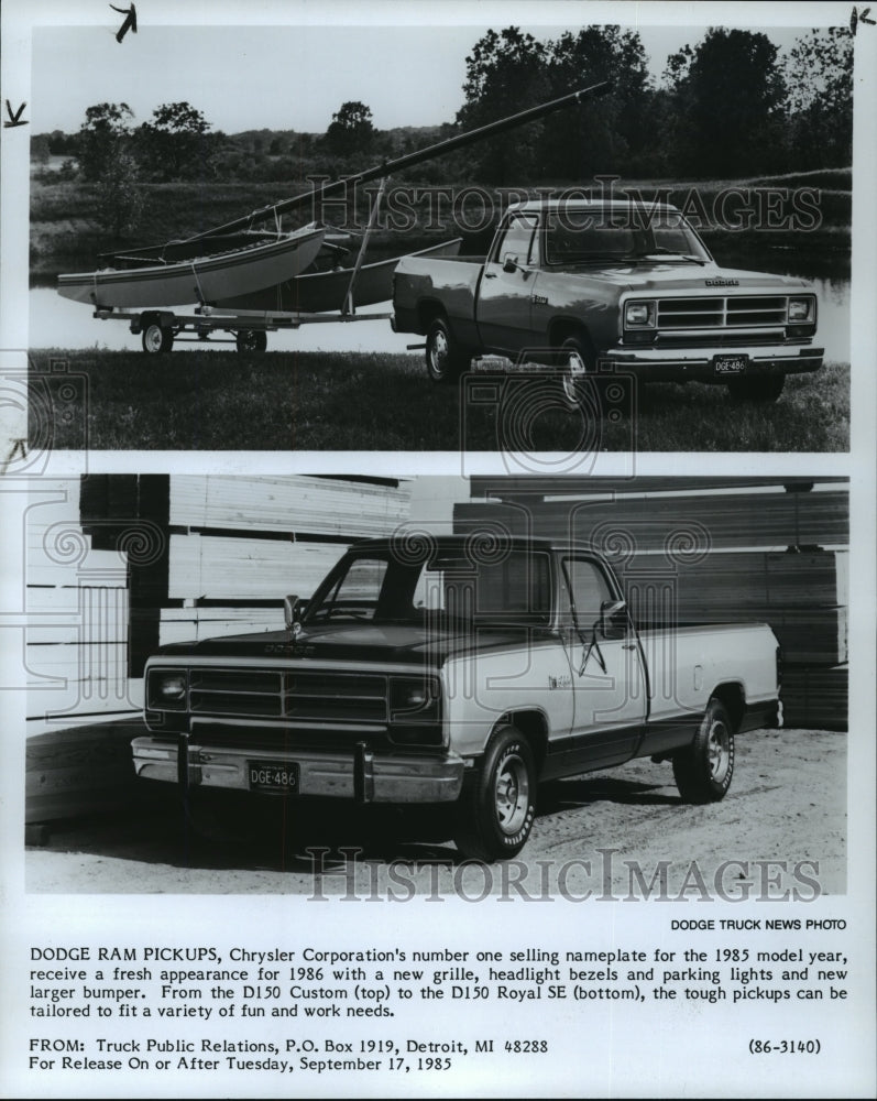 1985 Dodge Ram Pickups, by Chrysler Corporation  - Historic Images