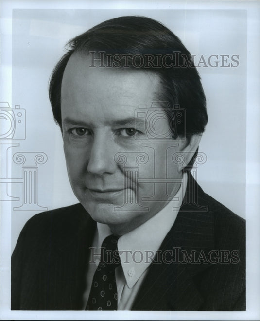 Press Photo Richard Townley, Anchor for "The Wall Street Journal Report on TV" - Historic Images