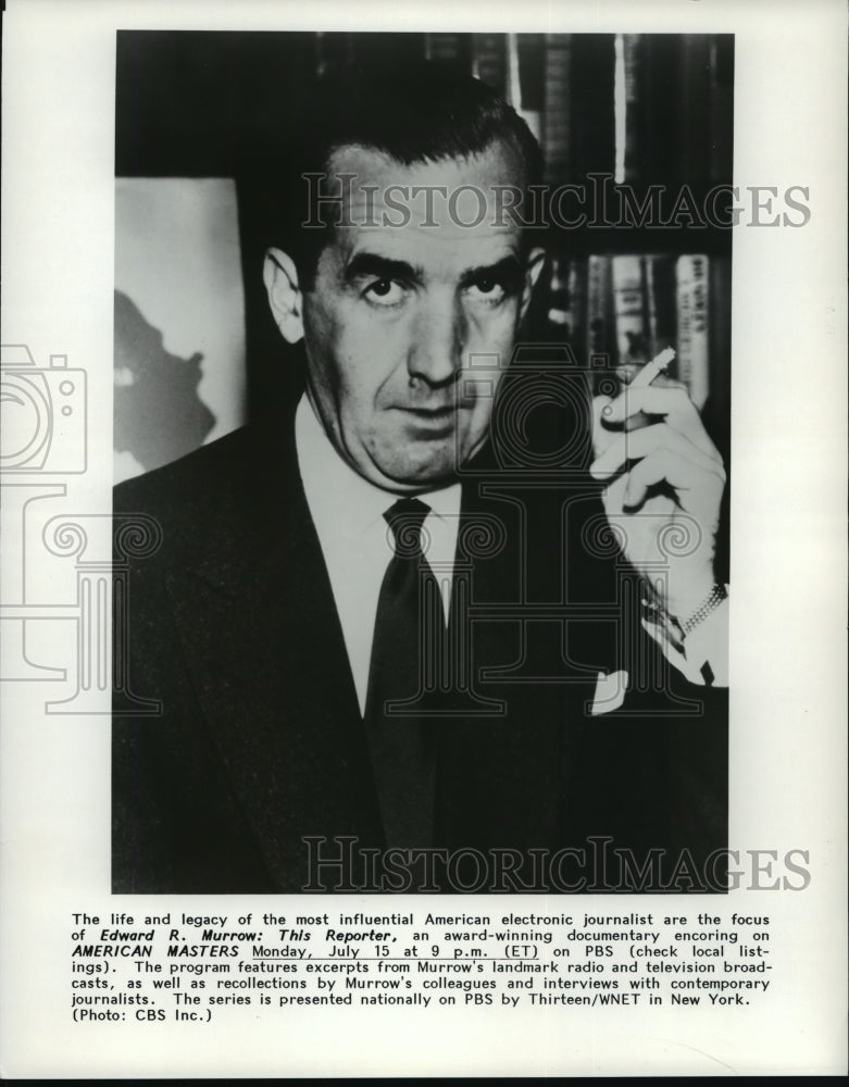 Press Photo American electronic journalist Edward R. Murrow: This Repo ...