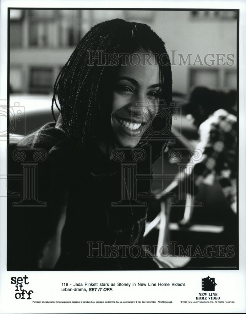 Press Photo Jada Pinkett stars as Stoney in SET IT OFF - Historic Images