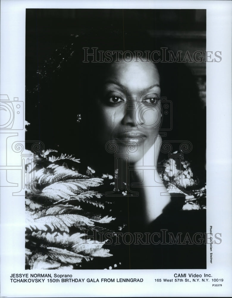 Press Photo Jessye Norman Soprano- Tchaikovsky 150th Birthday Gala - Leningrad - Historic Images