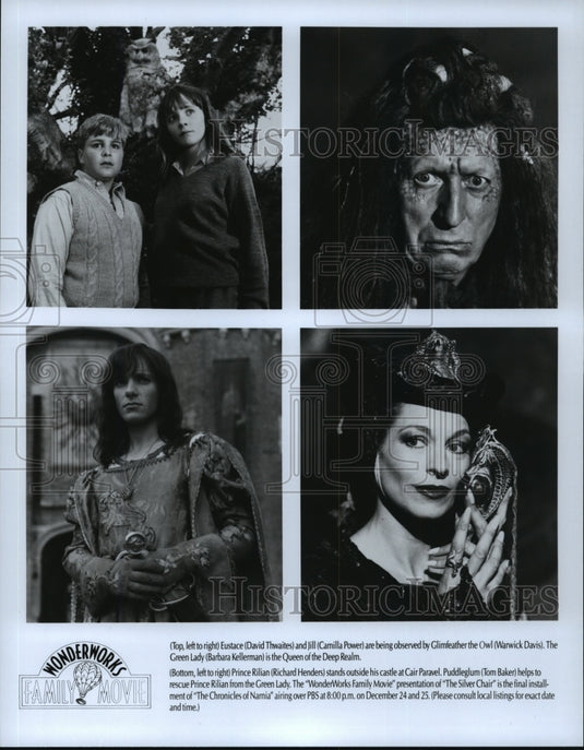 Press Photo David Thwaites, Camilla Power, Warwick Davis, Henders, Tom Baker - Historic Images