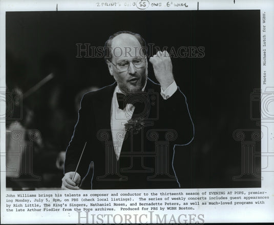 1983 Press Photo John Williams, composer and conductor-Evening At Pops - Historic Images