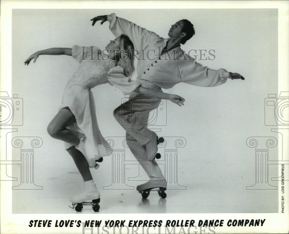 Press Photo Steve Love&#39;s New York Express Roller Dance Company - Historic Images