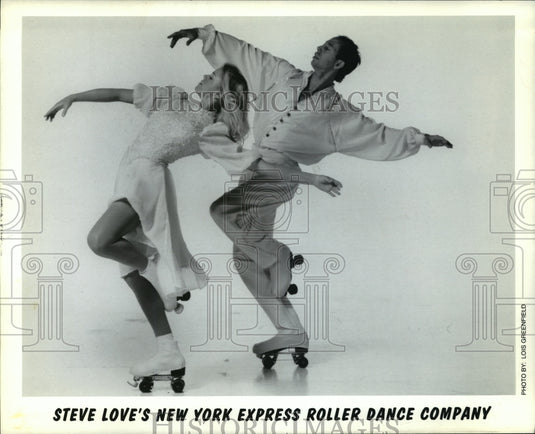 Press Photo Steve Love's New York Express Roller Dance Company - Historic Images