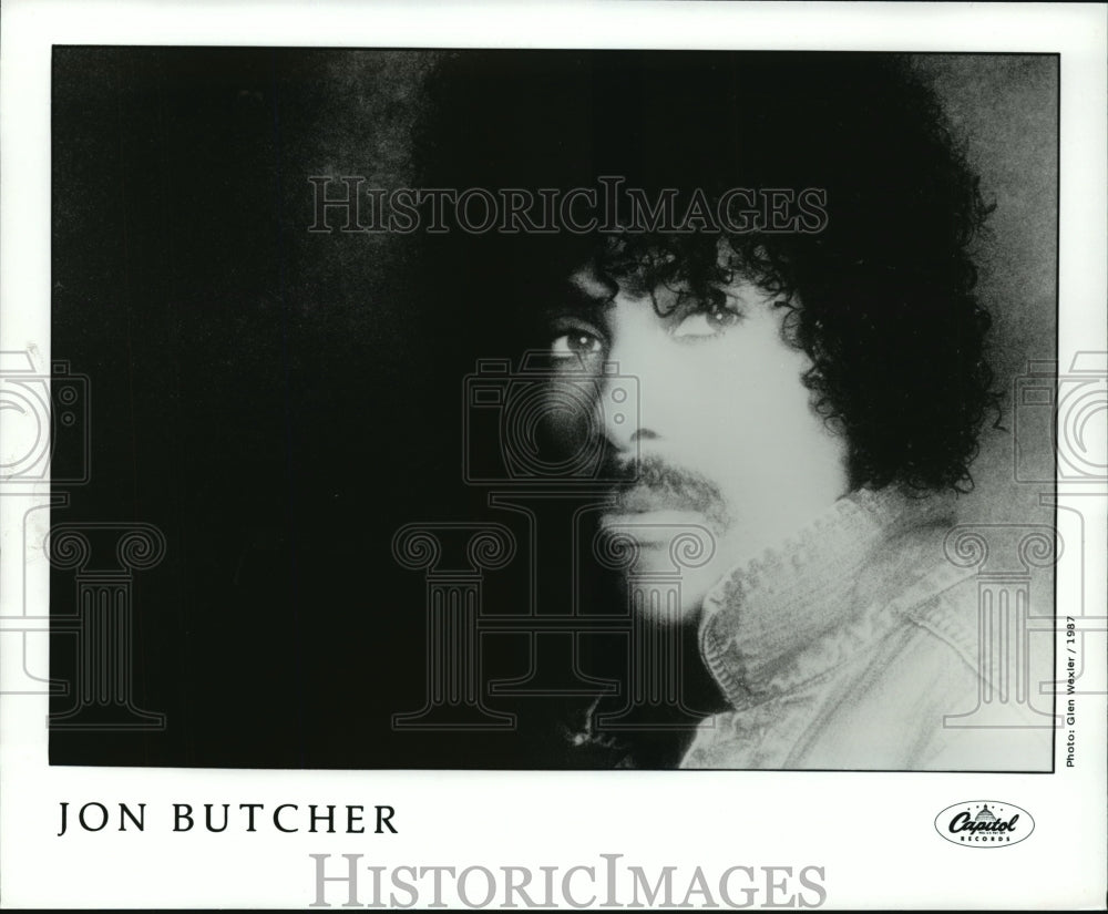 1987 Press Photo Jon Butcher - Historic Images