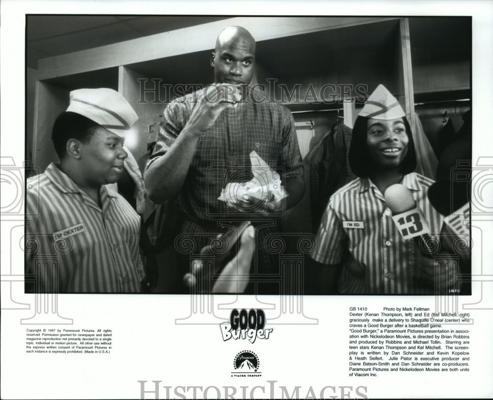 Press Photo Good Burger-Kenan Thompson and Kel Mitchell, Shaquille O&#39;Neal - Historic Images