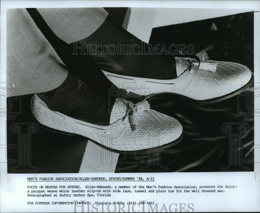 1988 Press Photo Focus on weaves for Spring- - Historic Images