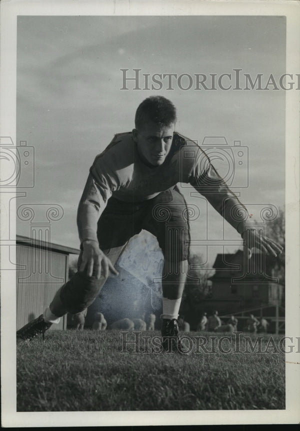 1941 Press Photo Judd Ringer, End for University of Minnesota ...