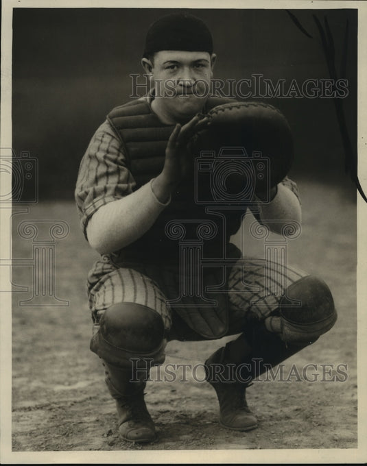 Press Photo Clyde Smittlein, Catcher - Historic Images