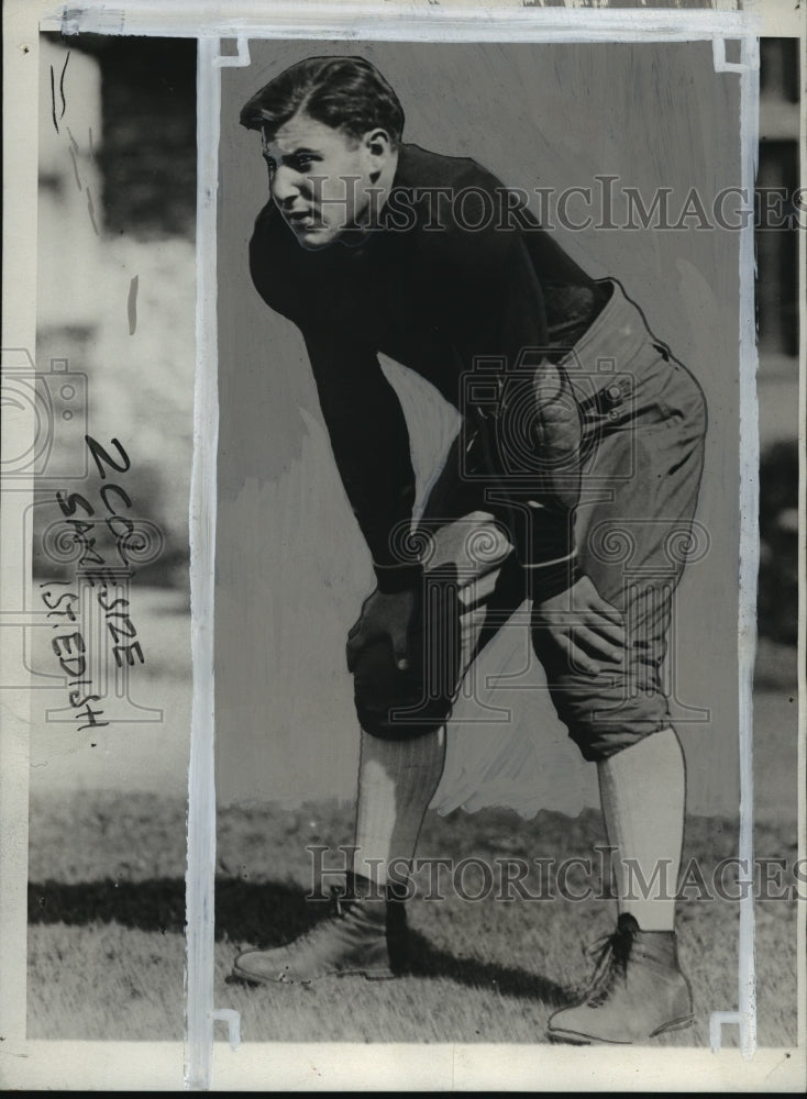 1930 Press Photo Bart Viviano of Cornell Football Team - Historic Images