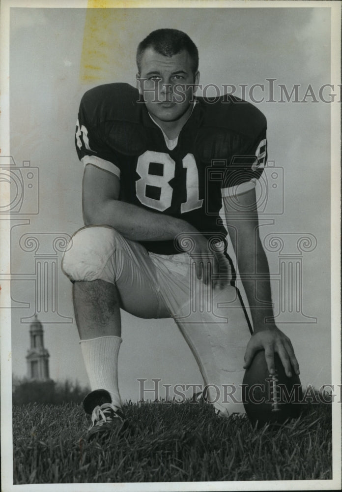 1967 Press Photo Bill Fritz, Football, University of Wisconsin - Historic Images