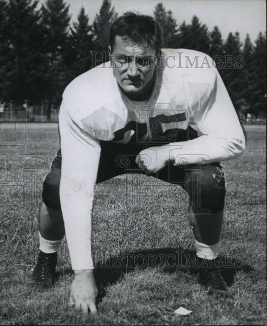 1955 Press Photo John Witte of Oregon State and INS's All-American Team - Historic Images