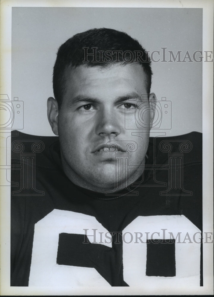 1966 Press Photo Jim Kanicki, Defensive Tackle for New York Giants - Historic Images