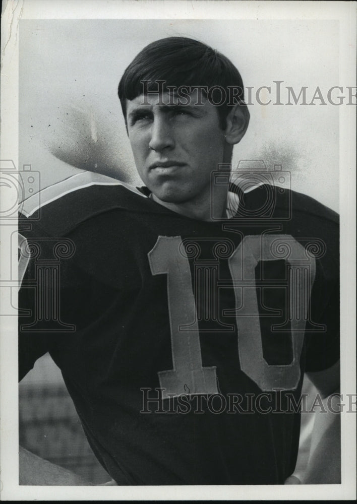 1970 Press Photo Gary Danielson, Quarterback for Purdue Football - Historic Images
