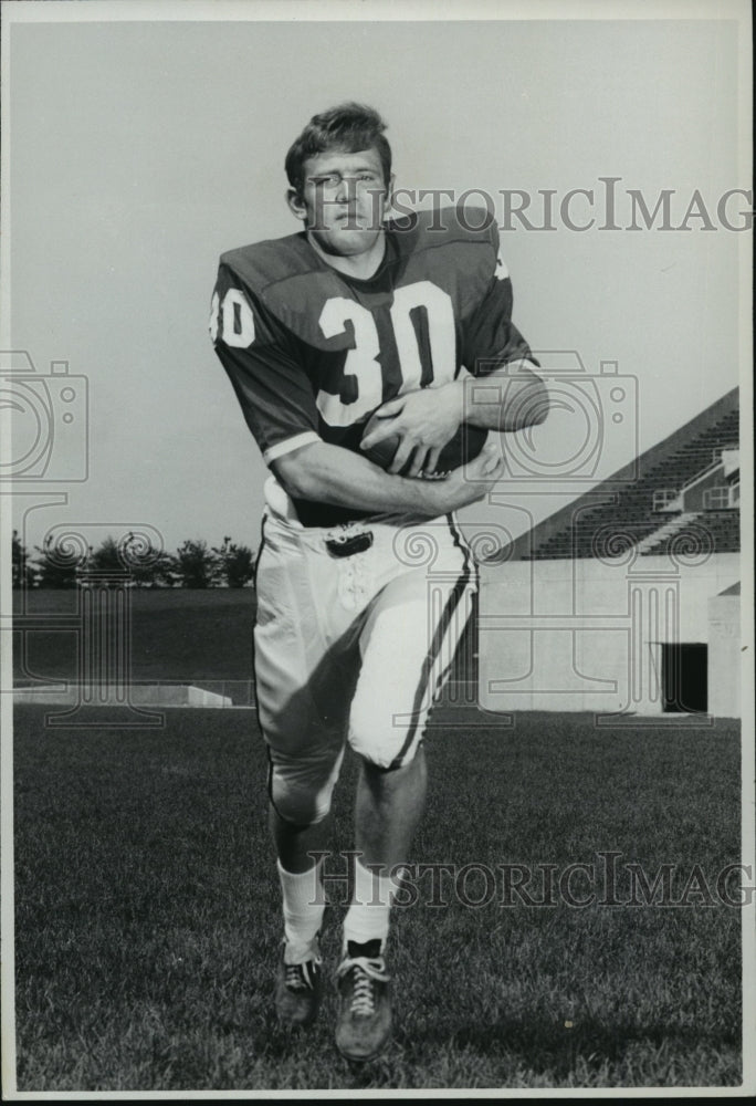 1971 Press Photo Roger Davidson of Indiana University Football - Historic Images
