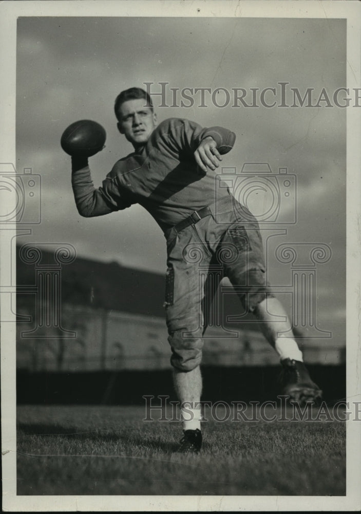 1937 Press Photo Harold Van Every, Halfback for University of Minnesota - Historic Images
