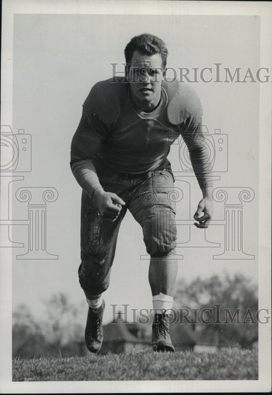 1940 Press Photo Helge Pukema, Senior Guard for University of Minnesota - Historic Images