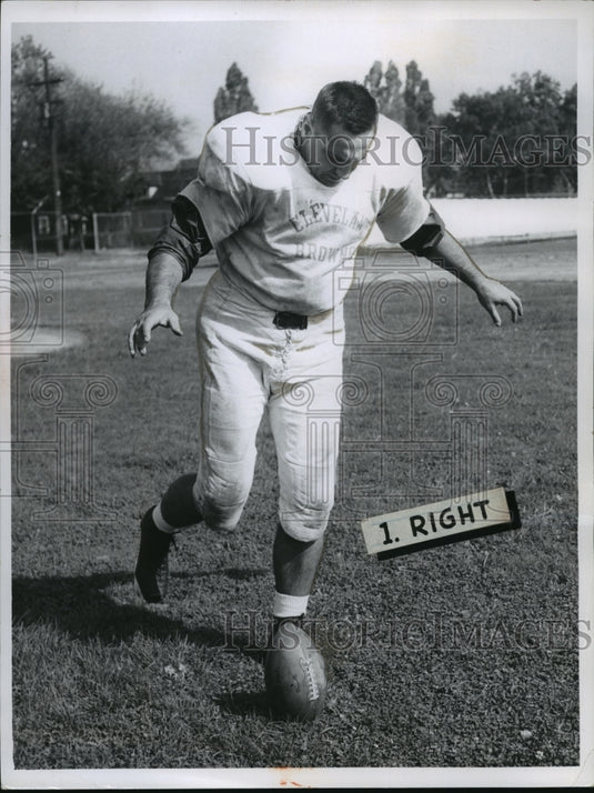 1950 Press Photo Lou Groza, Football - Historic Images