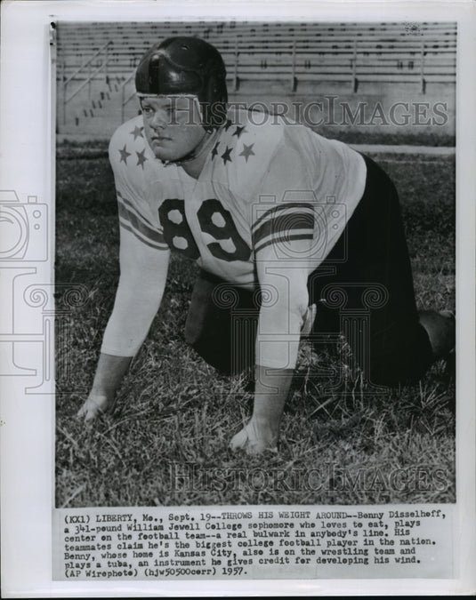 1957 Press Photo Benny Disselhoff, Center for William Jewell College - Historic Images