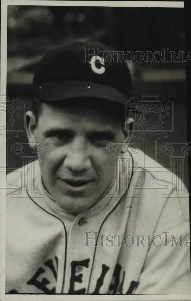 1928 Press Photo Richard Stahlman of Cleveland Indians - Historic Images