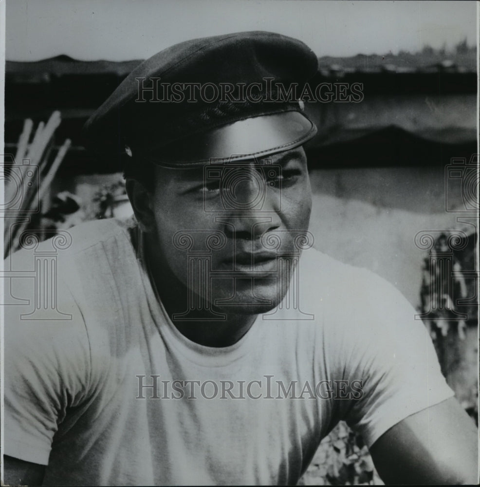1969 Press Photo Jim Brown of Cleveland Browns as a Movie Star - Historic Images