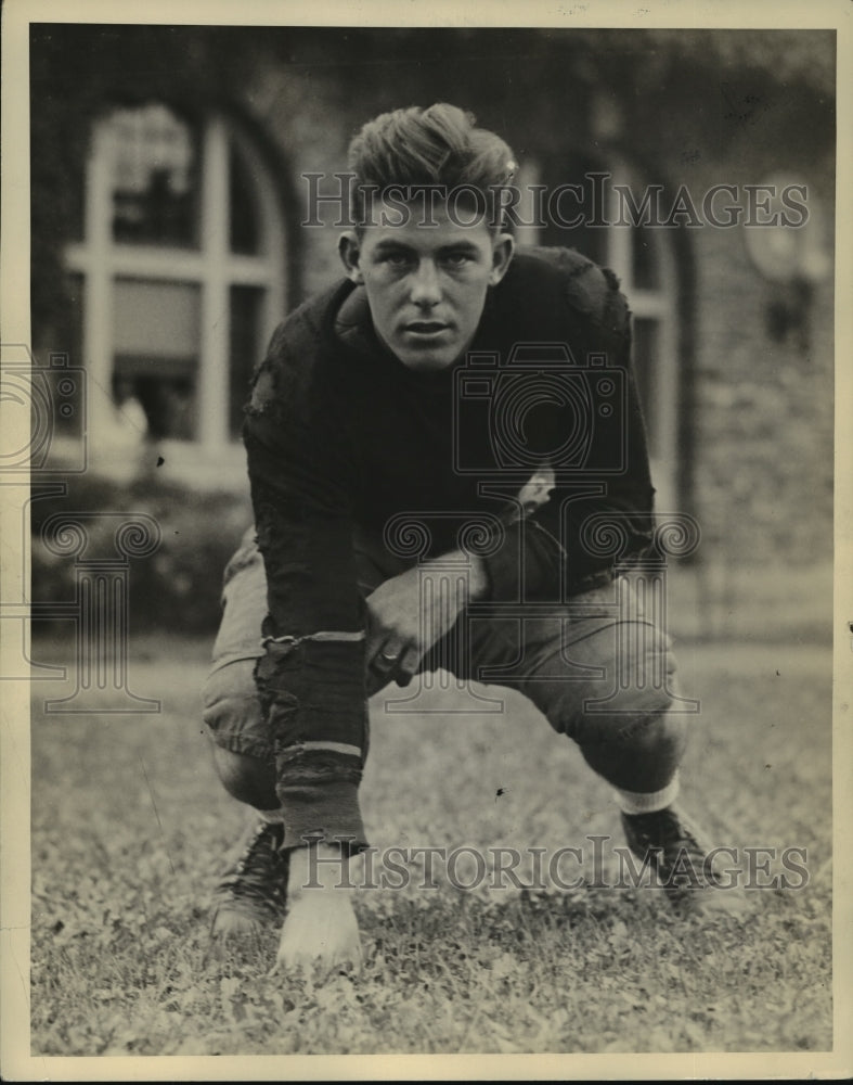 1935 Press Photo Gordon Jeff Stofer, Cornell University Football - Historic Images